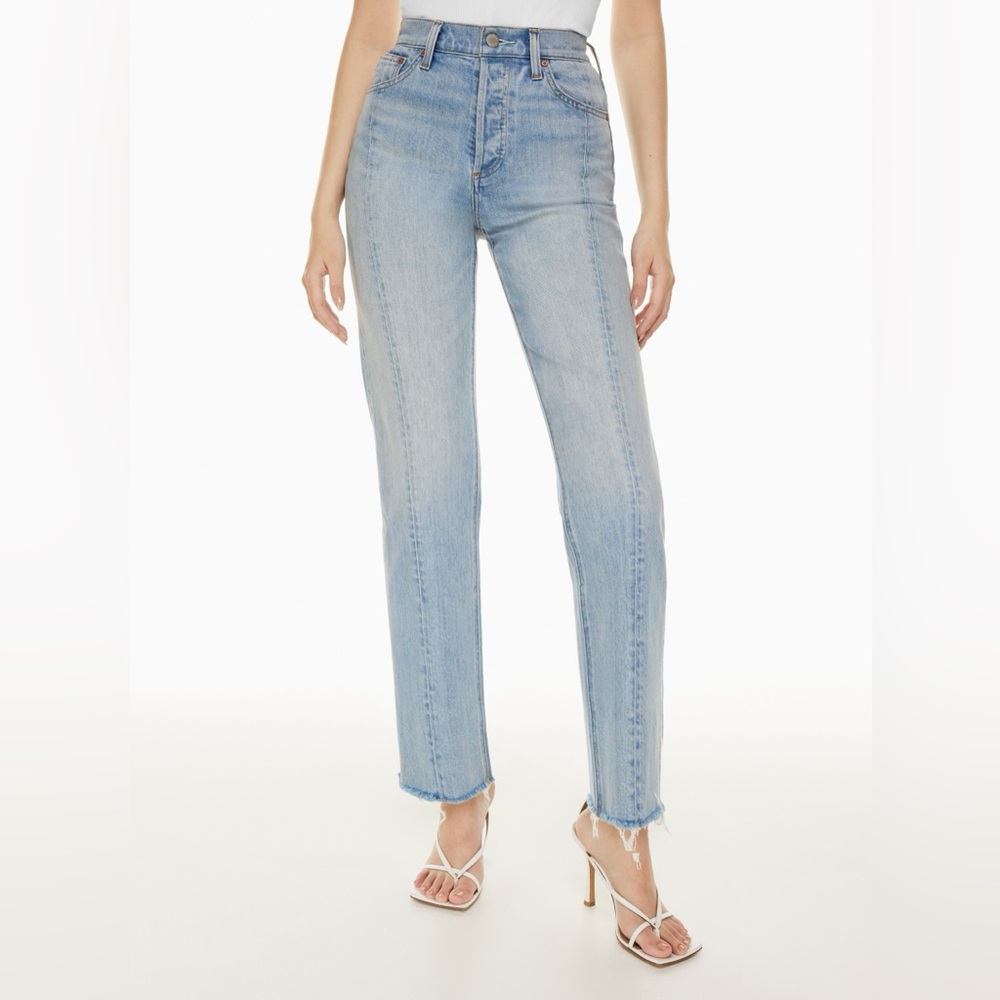 Aritzia Denim Forum Arlo Hi-Rise Straight Jean Size 24 NWT